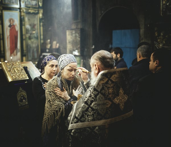 Exorcism during an Orthodox Mass in the Church