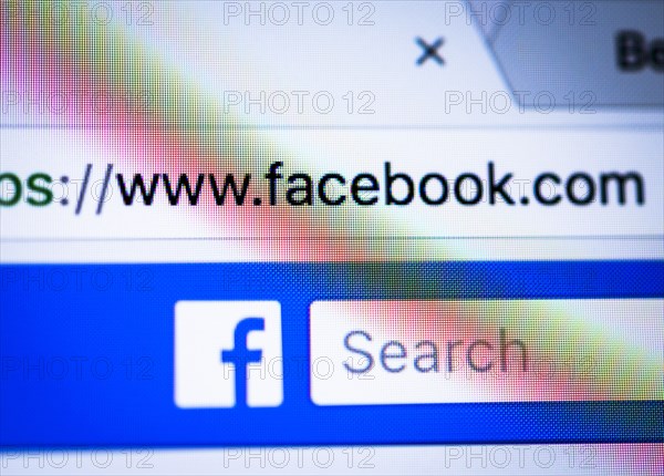 Facebook logo and URL displayed in a Browser