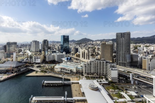 City view with harbour