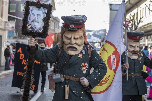 Dressed as Russian officer