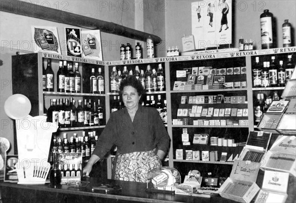 Seller of tobacco and spirits