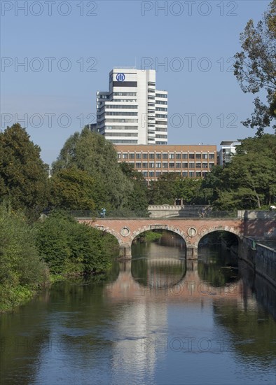 River Leine with bridge