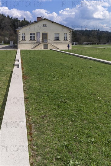 Marked foundation of the former prisoner barrack