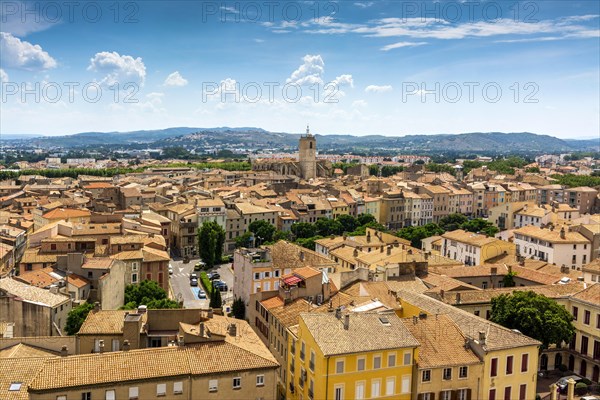 View on the roofs of Narbonne city