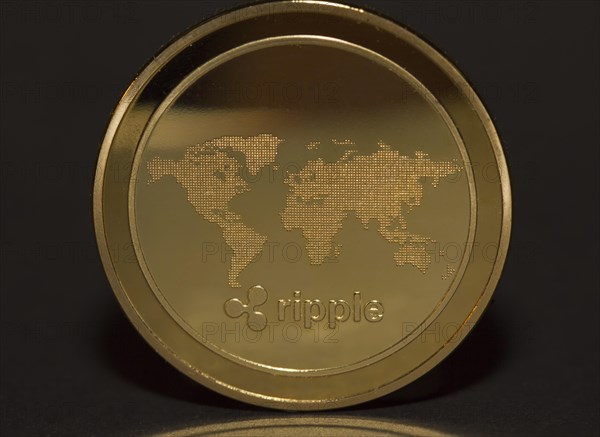 Backside of the cryptocurrency ripple