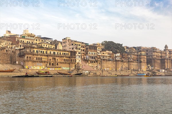 Ghats at the banks of Ganges river