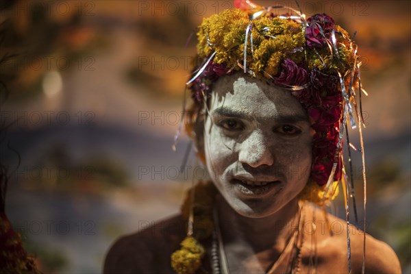 Sadhu during Hindu festival Kumbh Mela