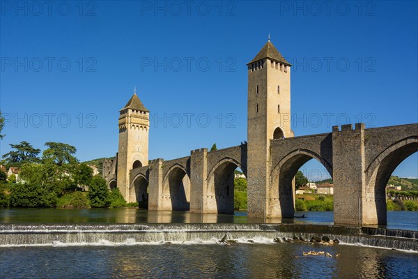 Valentre bridge on Santiago de Compostela pilgrimage road