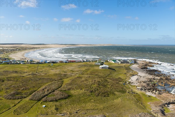 View of small village Cabo Polonio at the Atlantic Ocean