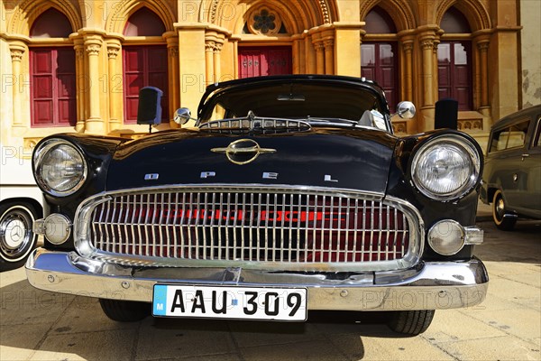 Old black Opel car