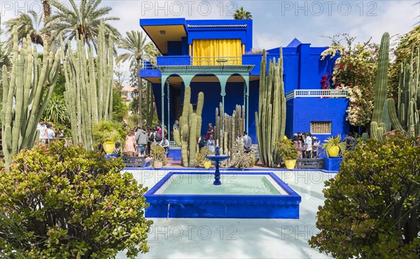 Blue House in the Jardin Majorelle Botanical Garden