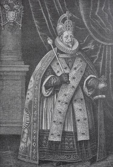 Ferdinand II wears the coronation robe