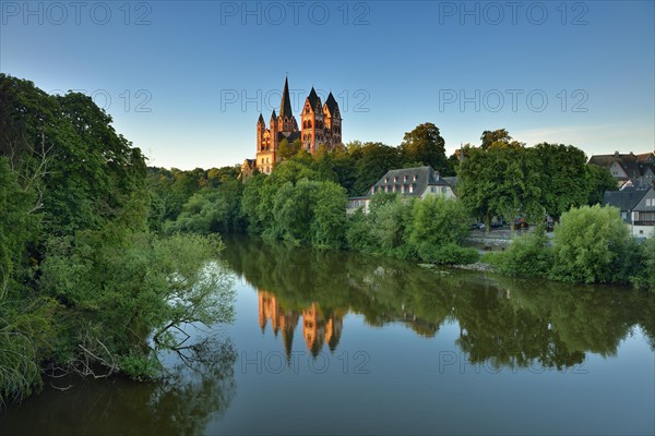 Limburg Cathedral St. Georg or St. George's Dome over the river Lahn