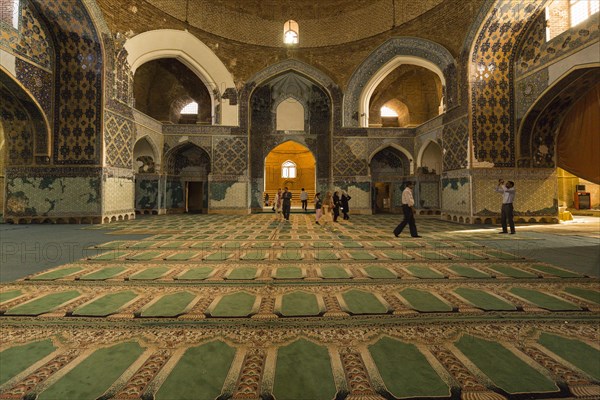 Inside the Blue Mosque or Kabud Mosque