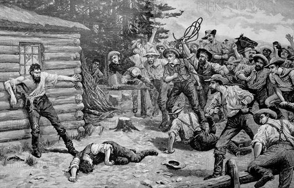 Lynching in the year 1880 in USA