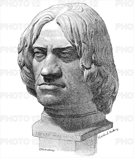 Terracotta bust of Lorenzo de Medici