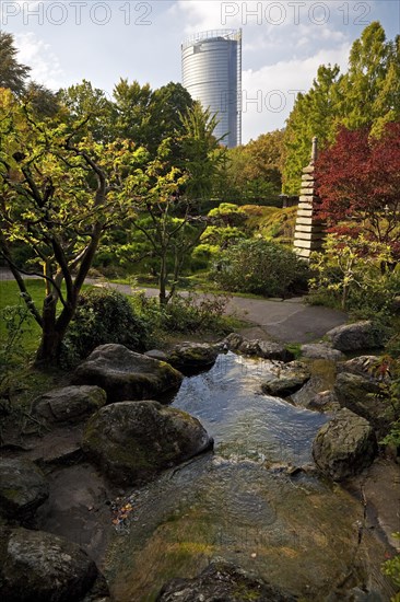 Japanese Garden with Post Tower