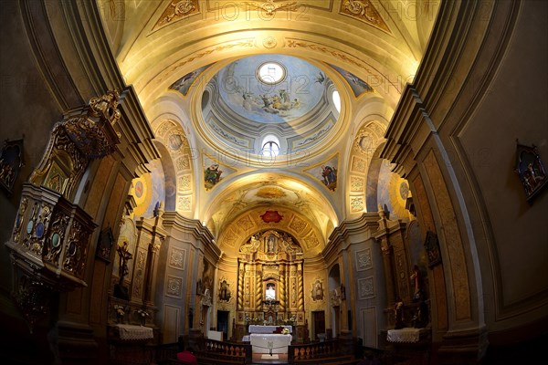 Interior of the Jesuit Mission Church