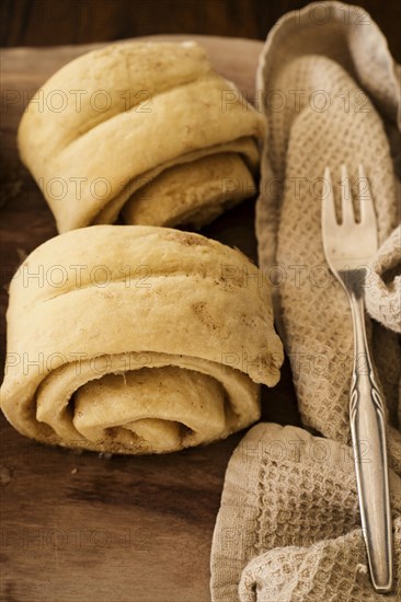 Freshly baked cinnamon buns