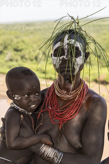 Young woman with toddler