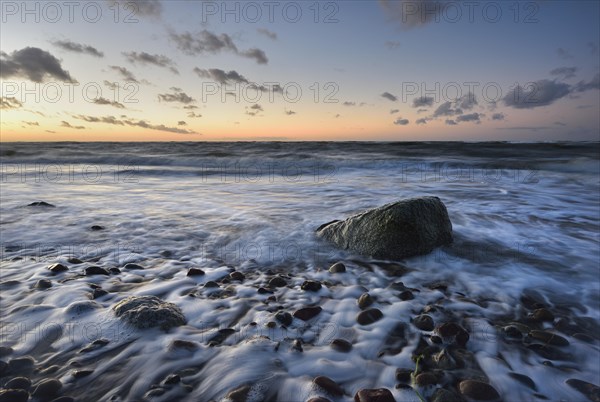 Large stone on the beach
