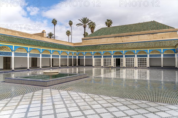 Rear courtyard of the palace of Bahia Palace