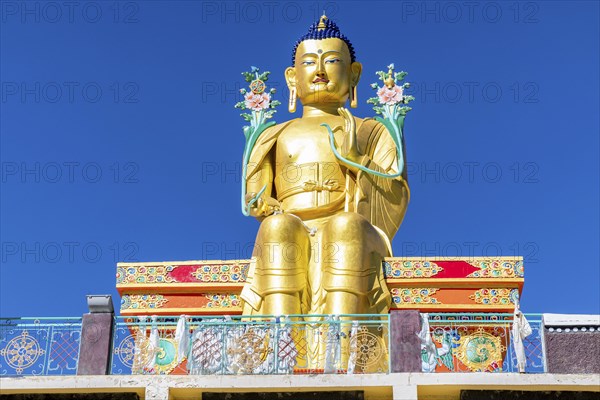 The large Maitreya or future Buddha at Likir Monastery or Likir Gompa