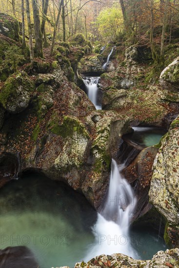 Autumnal river course of the Lepenjica