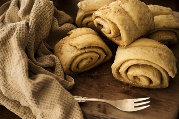 Freshly baked cinnamon buns