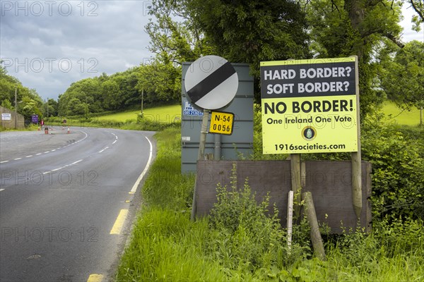 European border between the Republic of Ireland and Northern Ireland