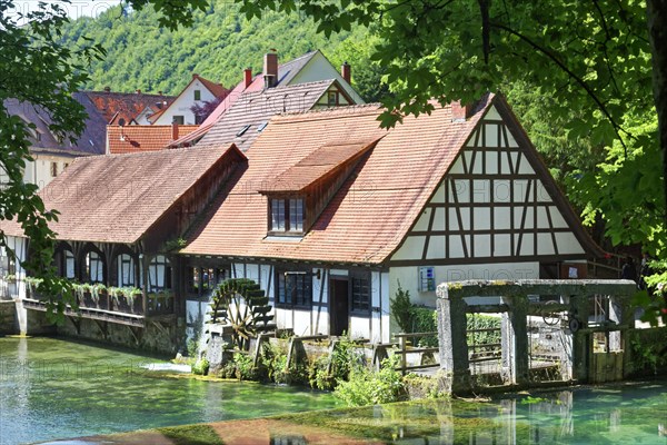 Historical hammer mill at the Blautopf