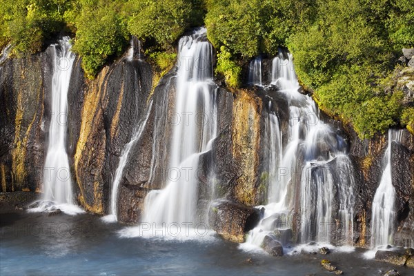 Waterfall Hraunfossar