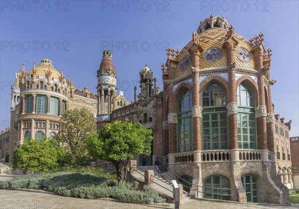 Hospital de la Santa Creu i Sant Pau by the architect Lluis Domenech i Montaner