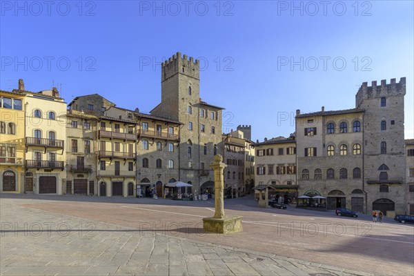 Square Piazza Grande with patrician houses