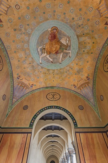 Frescoes in the arcades
