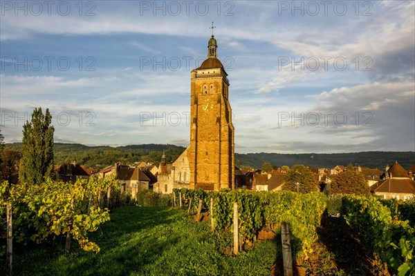 Church Saint Just to Arbois city