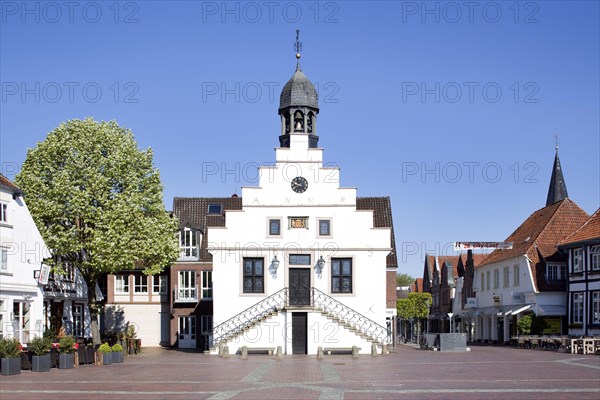 Lingen Town Hall at market saqure