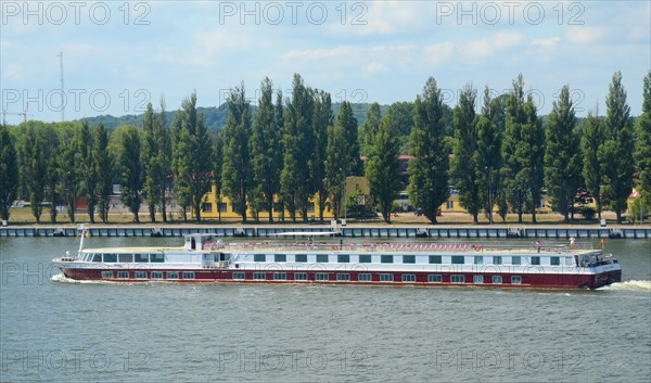 Ferry boat on River Swina at Swinoujscie