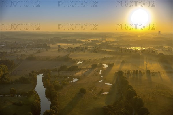 Morning sun over Lippe meadows