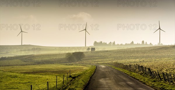 Wind turbines of the Cezallier windfarm