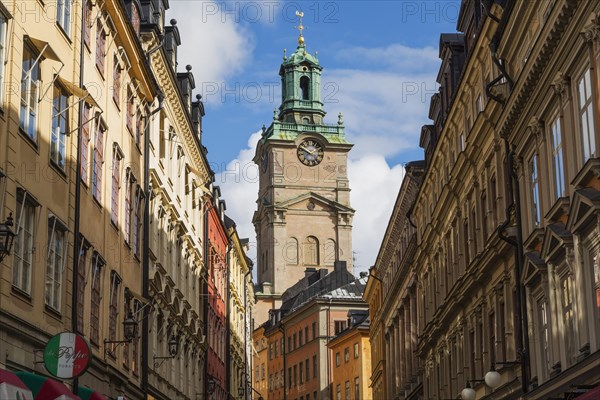 Old architectural buildings and the church of St-Nicholas also known as Storkyrkan cathedral