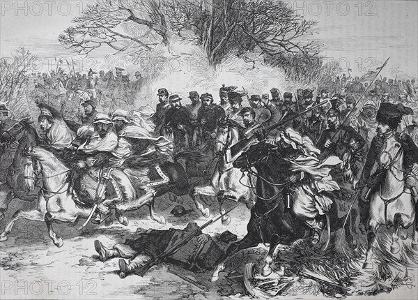 Withdrawal of the French cavalry after the Battle of Orleans