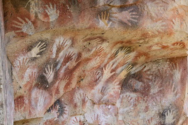 Cave paintings in the Cave of Hands