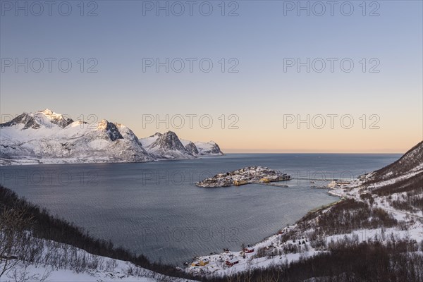 View of the fishing village Husoy