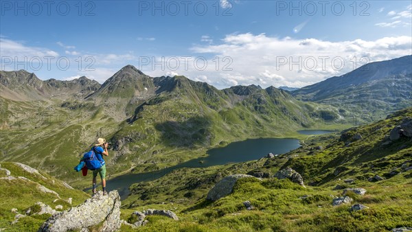 Hiker taking a photo