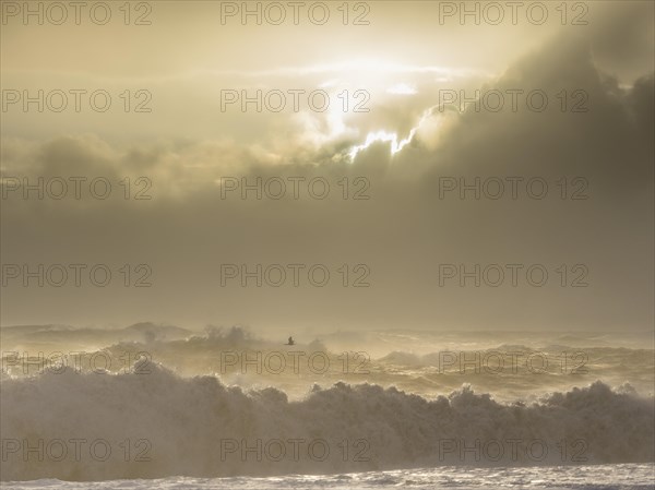 Storm waves at Reynisfjara Black Sand Beach