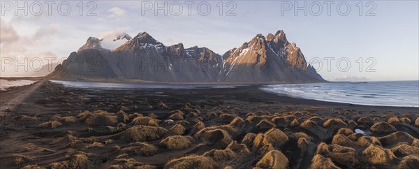 Black sandy beach