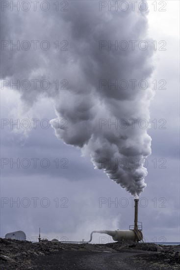 Steam column at Reykjanes power station