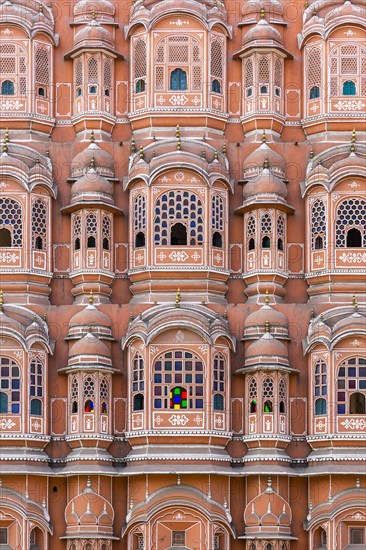 Sandstone facade of Hawa Mahal