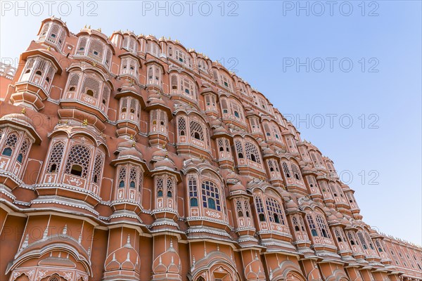 Sandstone facade of Hawa Mahal